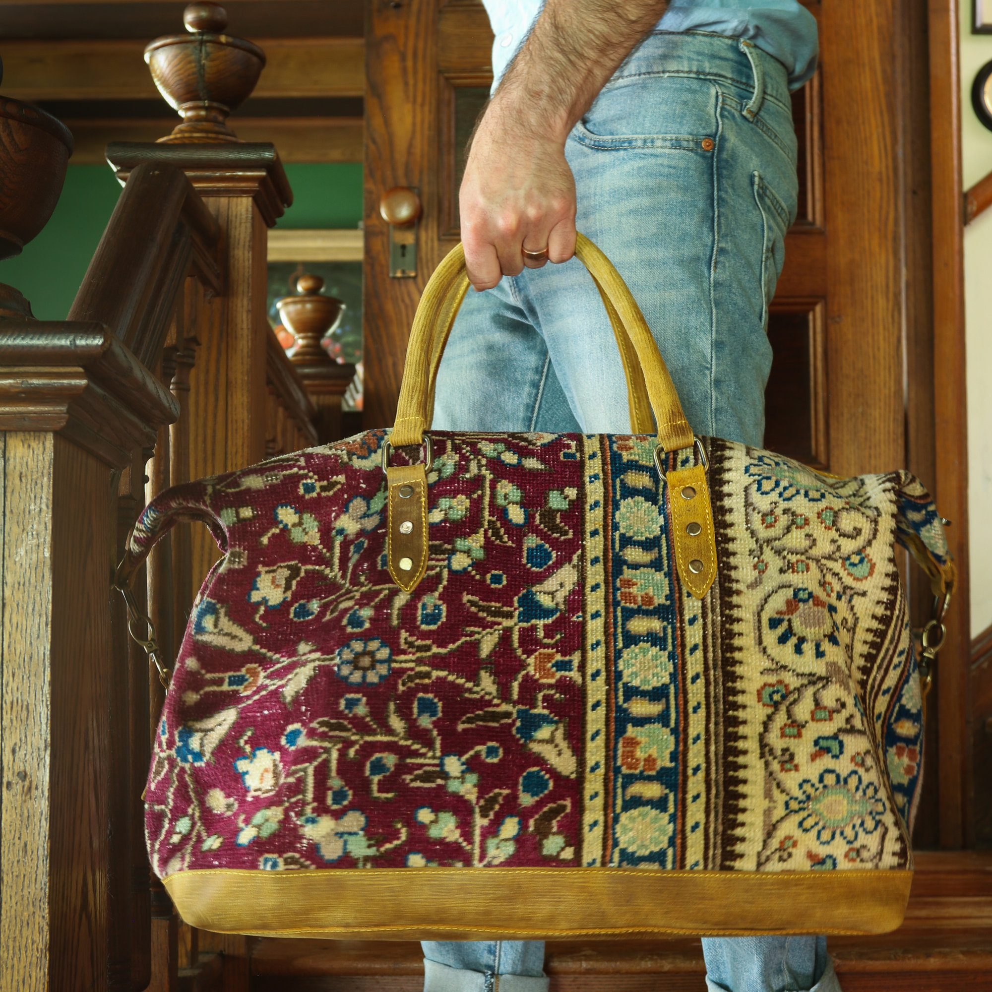 Vintage Rug Weekender • The Farmhouse Project