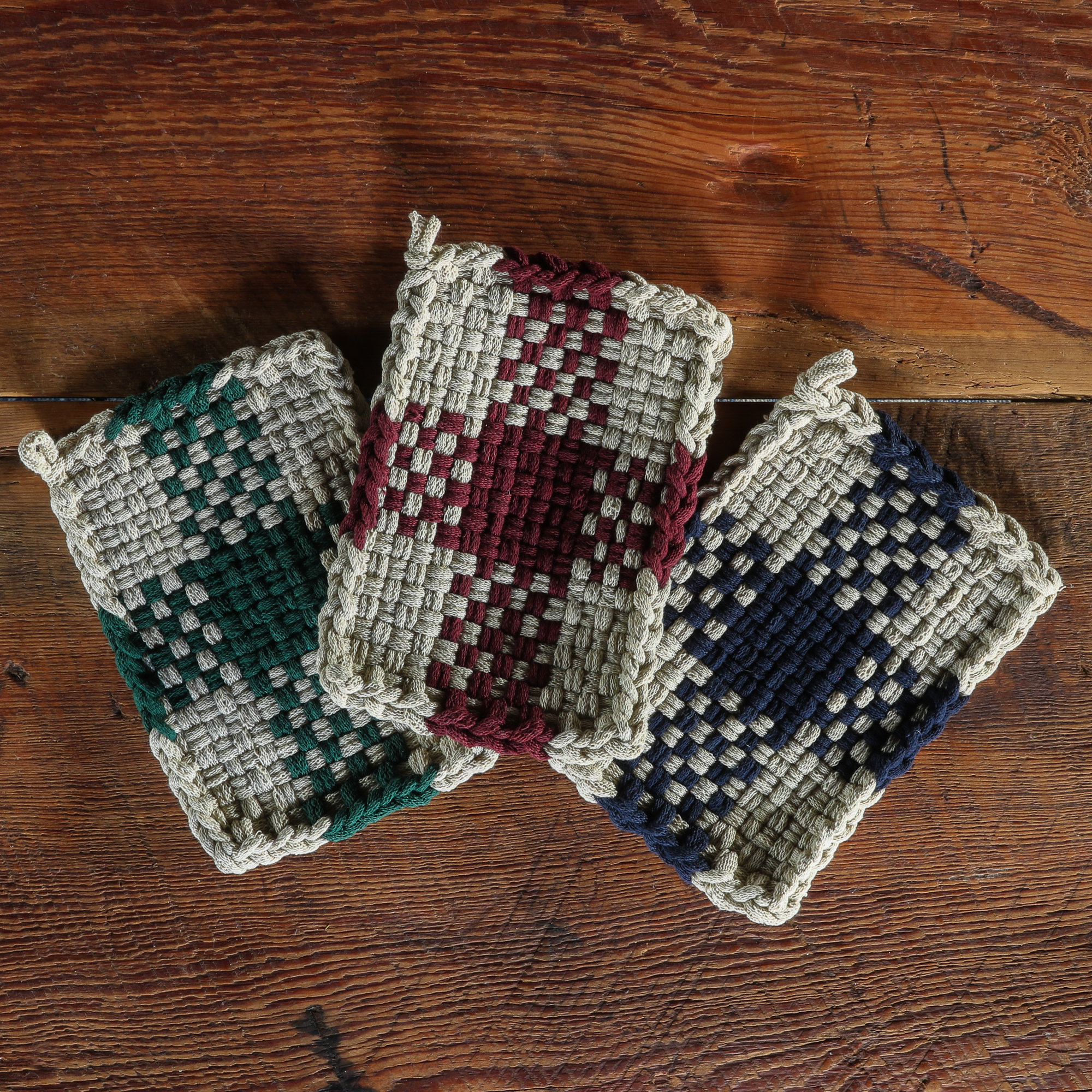 Handmade Potholders from the Flower City Pattern Testers