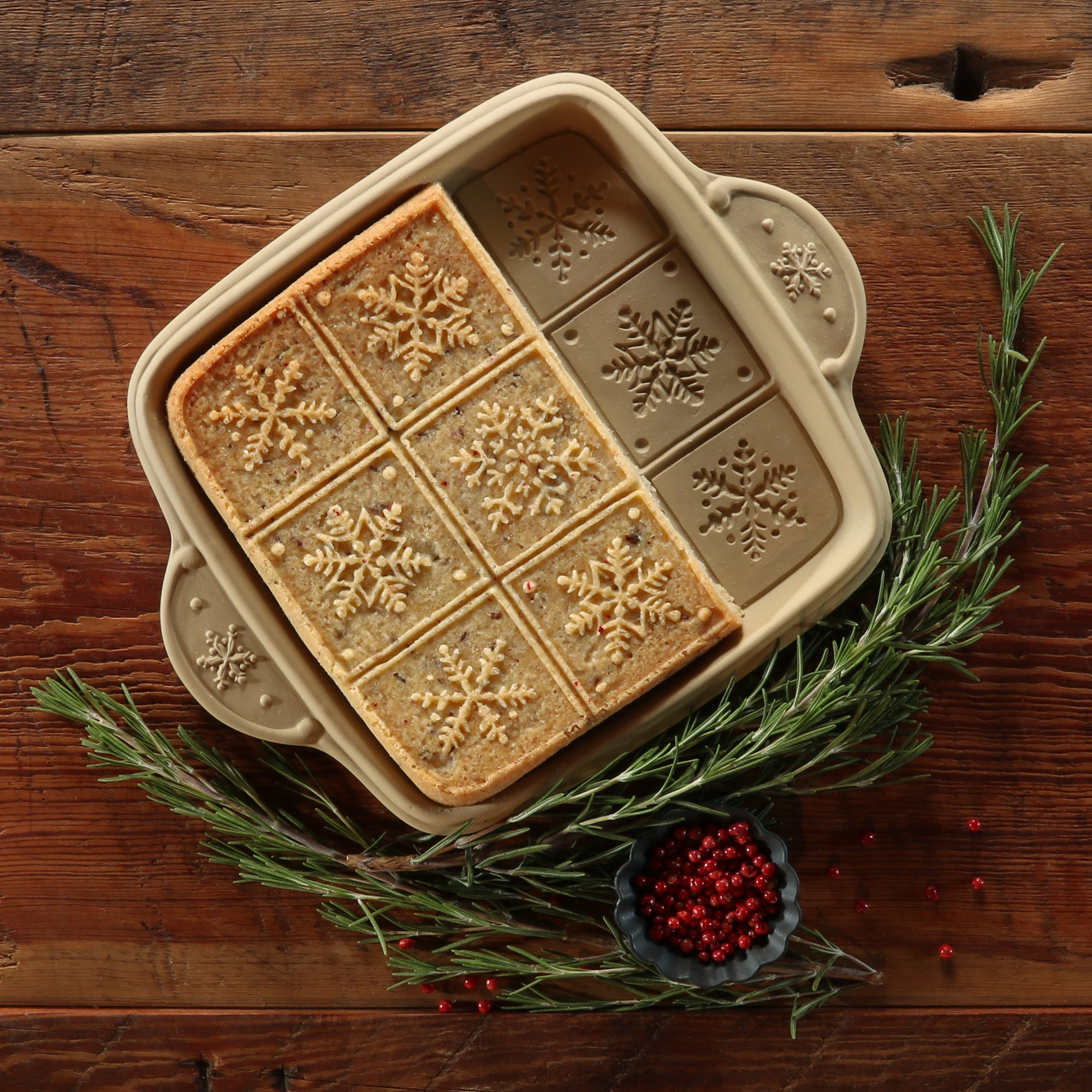 Flowers and Berries Shortbread Pan